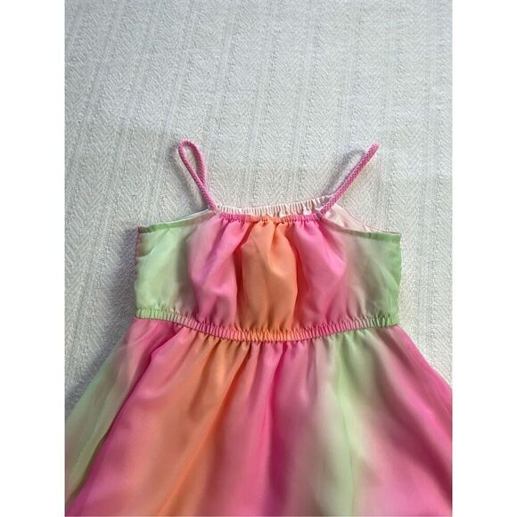 H&M Girl’s 2T Asymmetric Chiffon Strappy MIDI Dress - Picture 4 of 10